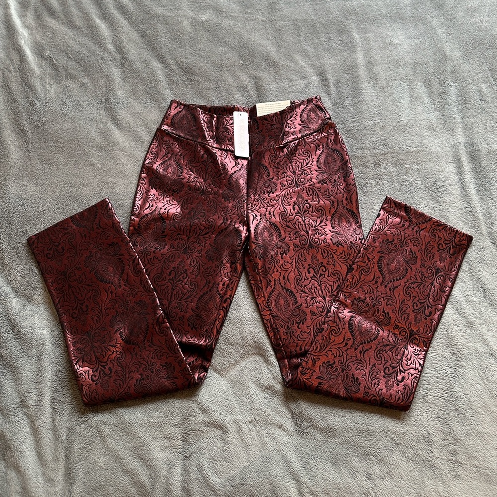 NWT Soft Surroundings Burnished Bronze Mezzanotte Pants Size Small